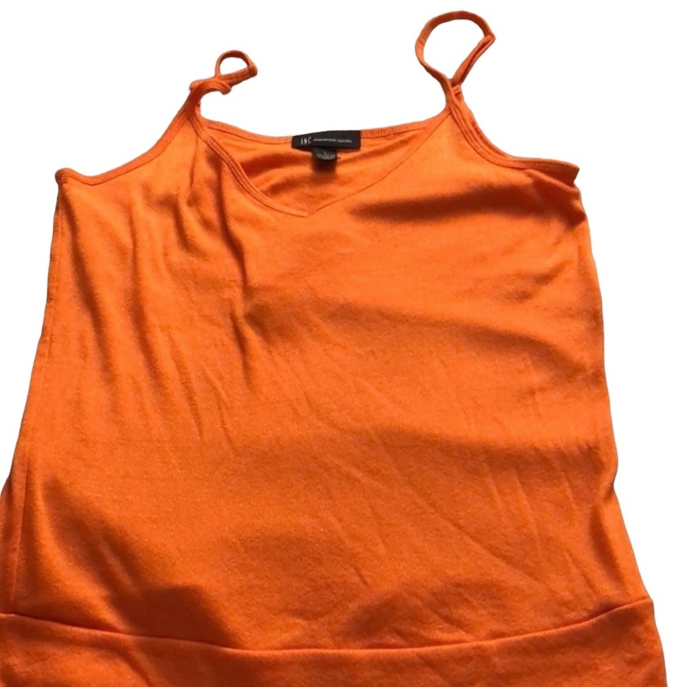 INC International Concepts size large orange V- neck camisole NWOT